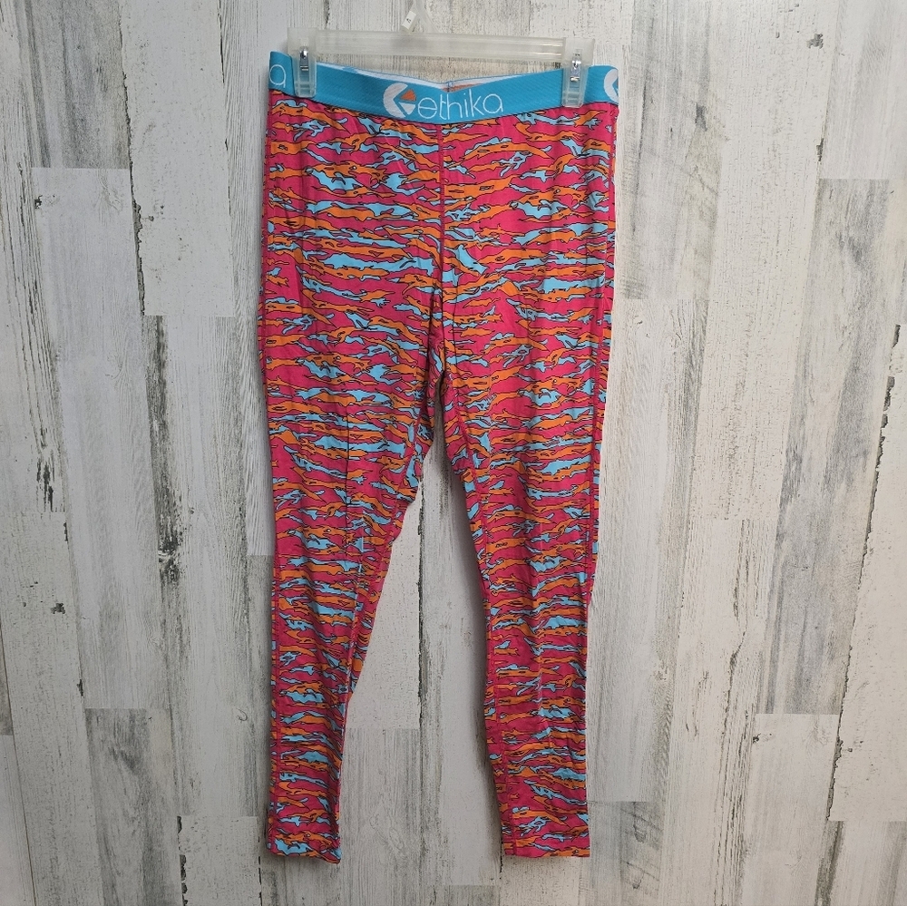 Ethika Colorful Print Leggings Womens Size Large